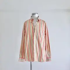 90s OLD PROVENZALE ストライプシャツ　ユーロ古着