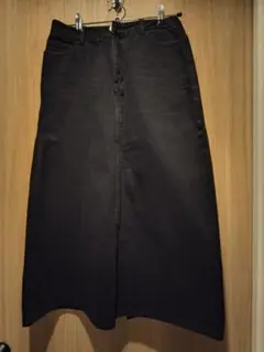 デニムスカート　ブラック