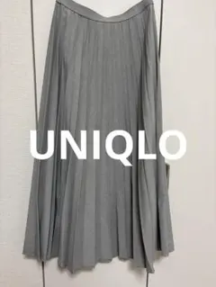 【即日発送】UNIQLO プリーツスカート/グレー/レディース