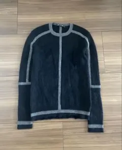 Neil Barrett ニールバレット モヘア ライン ニット ブラックのサムネイル