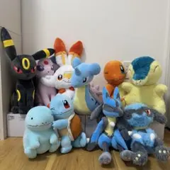 ポケモン ぬいぐるみ まとめ売り 10体セット ブラッキー エーフィ ルカリオ