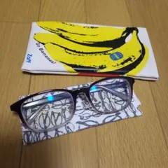 Zoff パープル系フレーム メガネ(度あり)ブルーライトカット