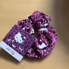 ハローキティ ヒョウ柄シュシュ