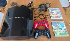 【訳あり】PS3 プレイステーション3 本体 コード ソフト 動作確認済み