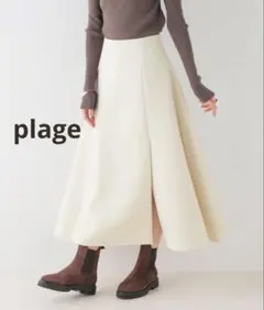 plage プラージュ glace flare スカート ホワイト34 - メルカリ