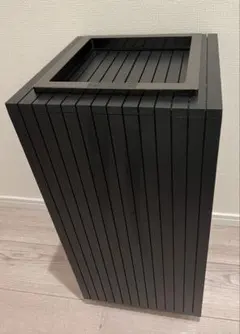 自動ゴミ箱　ZitA SQUARE（ジータスクエア）ブラック　キャスター付き　黒