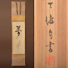 よっしー様専用掛軸 表千家即中斎自筆 一行書 「花紅柳緑」 共箱 V