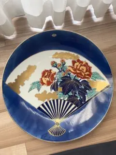 有田焼　口石光雲堂　哲山作　大皿　飾り皿　絵皿　直径46cm