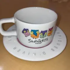 SNOWLETS フクロウ カップ・ソーサー 1993年製　長野オリンピック