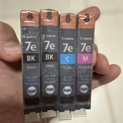 キヤノン純正インク　7e 4本セット