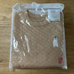 UNIQLO ベビー キルトプルオーバー 90 ベージュ