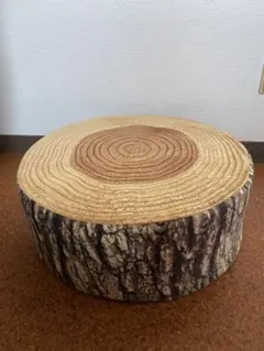 最終値下げ‼️ニトリ 切り株 クッション 丸太 木 高反発クッション