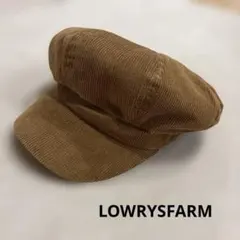 ローリーズファーム　コーデュロイ キャスケット帽子