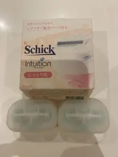 쉬크 인튜이션 교체용 블레이드, 2개 팩, 촉촉한 피부