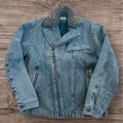 90s ESPRIT Y2K デニムライダースジャケット フェアリーグランジのサムネイル