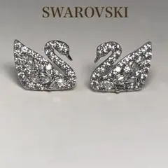 SWAROVSKI スワロフスキー 白鳥 スワン ピアス