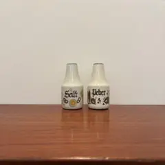 【ジャンク品】　北欧ヴィンテージ　ナブストラップ　ソルト＆ペッパー　置き物　飾り
