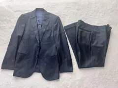 【美品】Hilton メンズスーツ 上下セット　紺色 (YA4〜5サイズ)