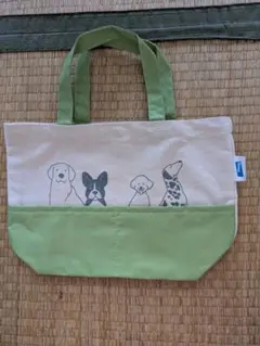 犬イラスト トートバッグ 中型