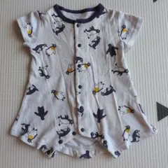 サイズ60 ペンギン柄ロンパース