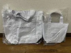 DEAN & DELUCA マーケットトートバッグSLセット　未使用品 ホワイト