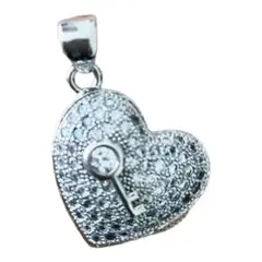 ハートと鍵のペンダントヘッド ネックレス