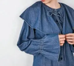 MADEMOISELLE ROPE【MR Jeans】2WAYダンガリーブラウスのサムネイル