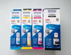EPSON 純正インクボトル IT08 4色セット えんぴつ削り - メルカリ