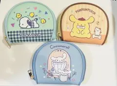 新品★アクセサリーポーチ2点または3点セット　ポチャッコ・プリン・シナモン