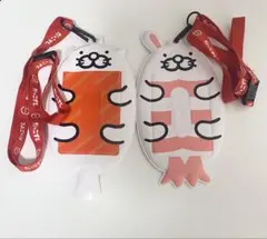 スシロー だっこずし サーモン えび カードホルダー ストラップ付