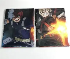 ヒロアカ　ヒーローポスター　BIG　爆豪勝己　轟焦凍　布ポスター　タペストリー