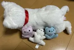 ねこ産んじゃった　動作確認済　SEGATOYS 白い猫のぬいぐるみセット