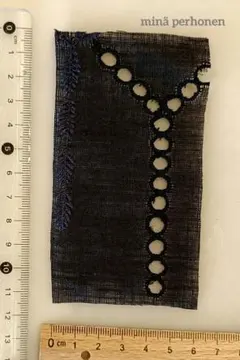 4-f ミナペルホネン　はぎれ　sound drop