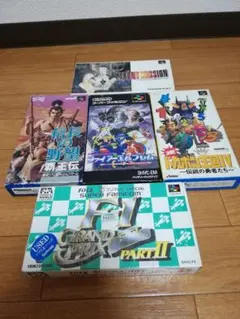 SFC5本セット 箱説付き ファイヤーエムブレム 信長の野望 ドカポン王国 F1