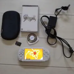 超美品★psp3000本体★白。新品バッテリー、ゲーム２つ、メモリー、充電器付♪