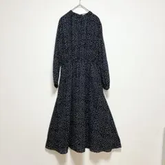chocol raffine robe ロング丈ワンピース ドット柄 F
