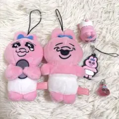 おぱんちゅうさぎ　ぬいぐるみマスコット　めじるしチャーム　ガチャガチャ