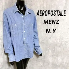 フ*ヲ様 [AEROPOSTALE] 長袖シャツ デニムカラー カジュアル 大き