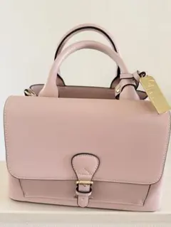 ピンク フラップ付きハンドバッグ 新作タグ付き