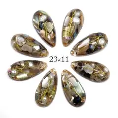No.1180 レジンパーツ ピアス イヤリング 穴あり　チャーム