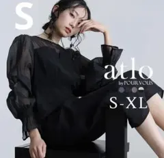 アトロ　結婚式　ワンピース　シフォン オケージョン　ドレス　お呼ばれ　atloのサムネイル