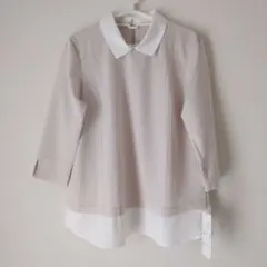 すずらん様専用LES CRUSIERS ストライプシャツ 五分袖 新品未使用