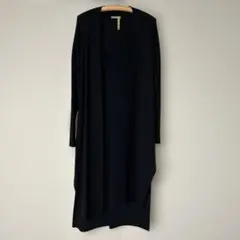 セオリーリュクス　ロングカーディガン　ブラック　M