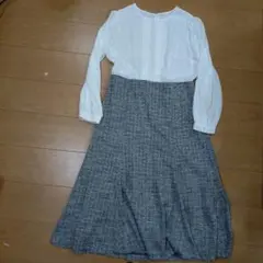 a.v.v 　セレモニーツイードワンピース　XLサイズ