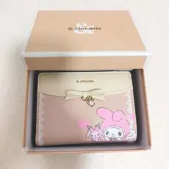 ◆未使用品◆& chouette　マイメロディ　二つ折り財布　がま口　チャーム付