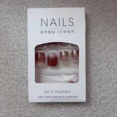 ネイルチップ 24個入り　韓国系　つけ爪