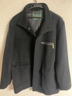 ラルフローレン ブラック ピーコート ジッパーポケット付き