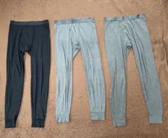 UNIQLO ヒートテック タイツ メンズ Lサイズ 3枚セット