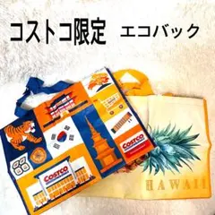 コストコ限定　エコバック　2点セット　韓国　ハワイ　新品未使用のサムネイル