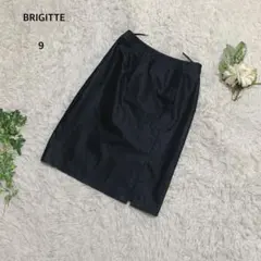 ブリジット　東京スタイル(株) タイトスカート　膝丈　綿混　フォーマル　M 黒